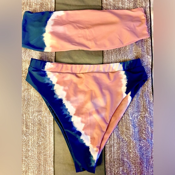 Tie dye bandeau top bikini 👙 - Picture 5 of 6